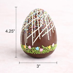 Easter Breakable Smash Chocolate - Oversized eggs filled w/ M&M's. + Wooden mallet. Individually wrapped