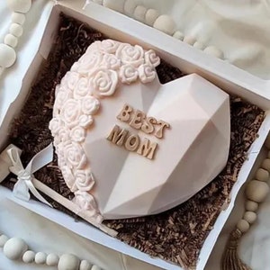 Birthday breakable chocolate Heart | HUGE (6x6) gourmet Ghirardelli chocolate filled w/assorted truffles| Etsys bestseller top gift for mom image 1