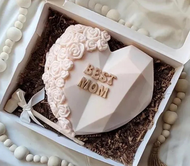 Birthday breakable chocolate Heart | HUGE (6x6) gourmet Ghirardelli chocolate filled w/assorted truffles| Etsys bestseller top gift for mom image 1