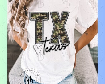 Texas faux embroidery png, camo png, state png, Popular Shirt Designs, Trendy Sublimation,Digital Download, Texas Digital Design, Texas SVG