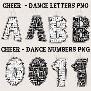 Cheer Alpha PNG, Cheer Alphabet PNG, Cheer Letters and Numbers PNG ...