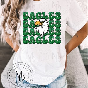 Eagles Stacked Gitter Digital Design| Eagles Shirt | School Designs | Eagles PNG, Popular, Trendy | Sublimation | Digital Download