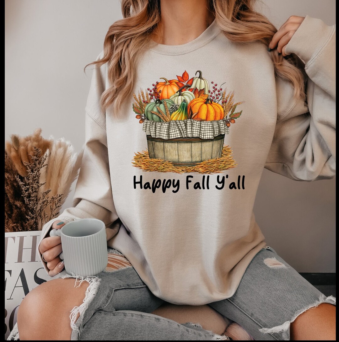 Happy Fall Yall PNG | Fall PNG | Western Designs | Sublimation Design ...