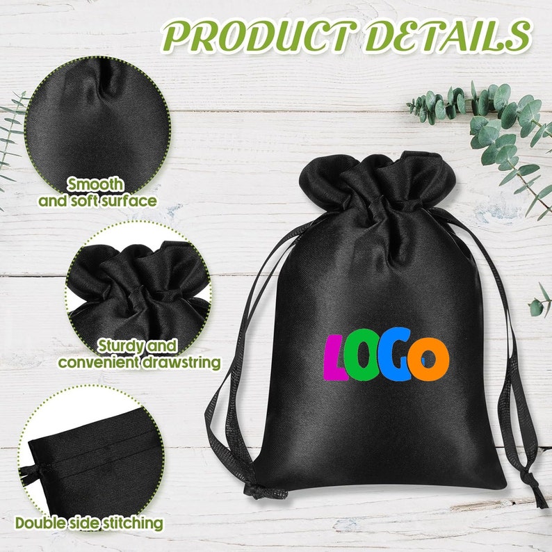 ECO friendly reusable small cotton gift packaging bag jewelry pouch organic cotton bags image 3