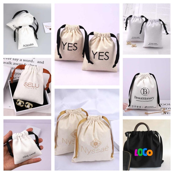 6 Pack Dust Bags for Handbags Drawstring Bags with Visual