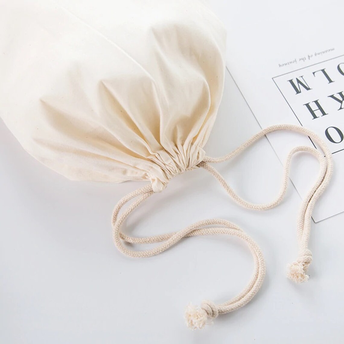 20/30/50 Eco Friendly Custom Jewelry Packaging Bag Cotton Etsy