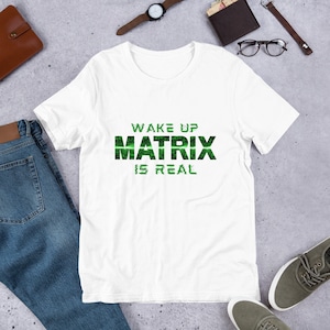 Wake Up Matrix T-Shirt: Keanu Reeves Fandom Tee