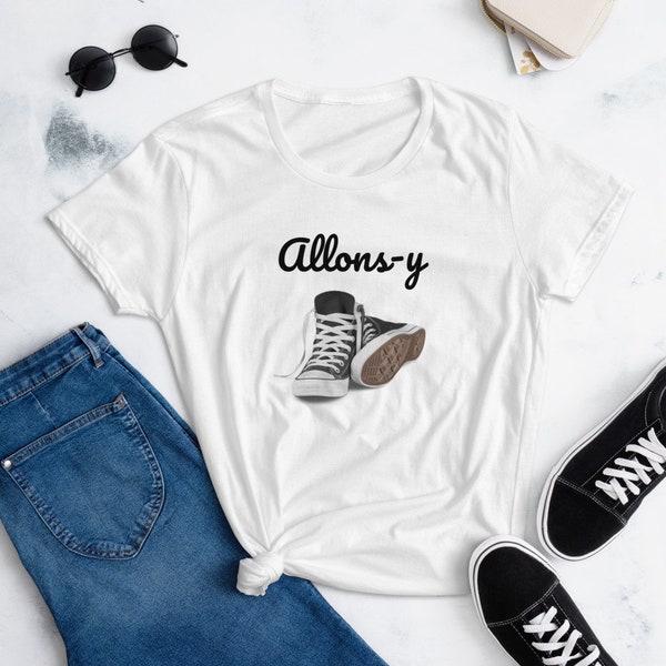 Allons-y | The Doctor | fandom t-shirt | gift for a fan | whovian | Women's short sleeve t-shirt