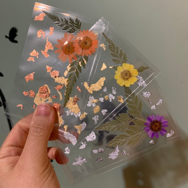 Set Mini cash envelopes | flowers & foils