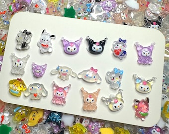 New~ Sanrio mix nail art charms/DIY| hello kitty, Sanrio, kuromi, cinnamoroll 3D nail charm DIY
