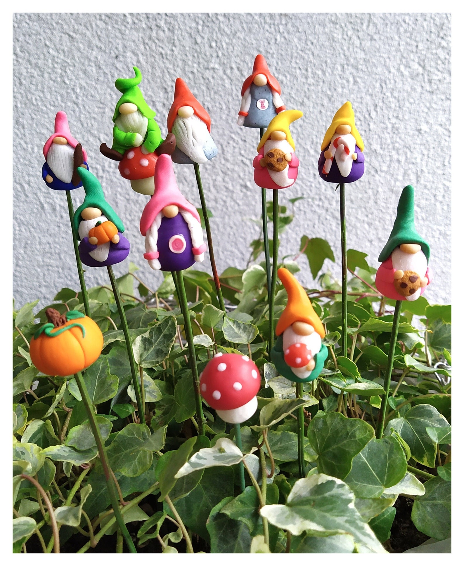 Tiny Garden Gnome, Potted Plant Decorations, Miniature Fairy Garden