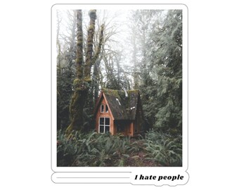 I Hate People Sticker