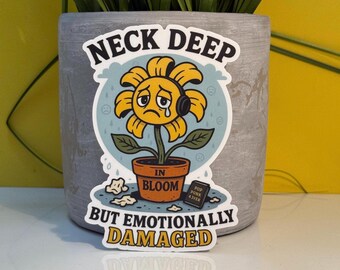 Neck Deep Vinyl Sticker / In Bloom / Emotionally Damaged