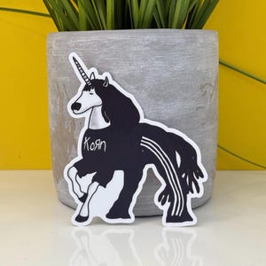 Korn Vinyl Pun Sticker / UniKORN