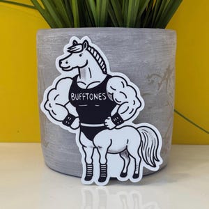 Bufftones Vinyl Sticker / Deftones White Pony Pun