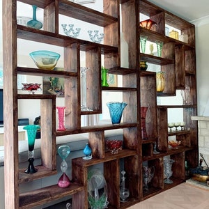 Uniquely designed Scaffold shelving or room dividers, made to order with reclaimed timber image 8