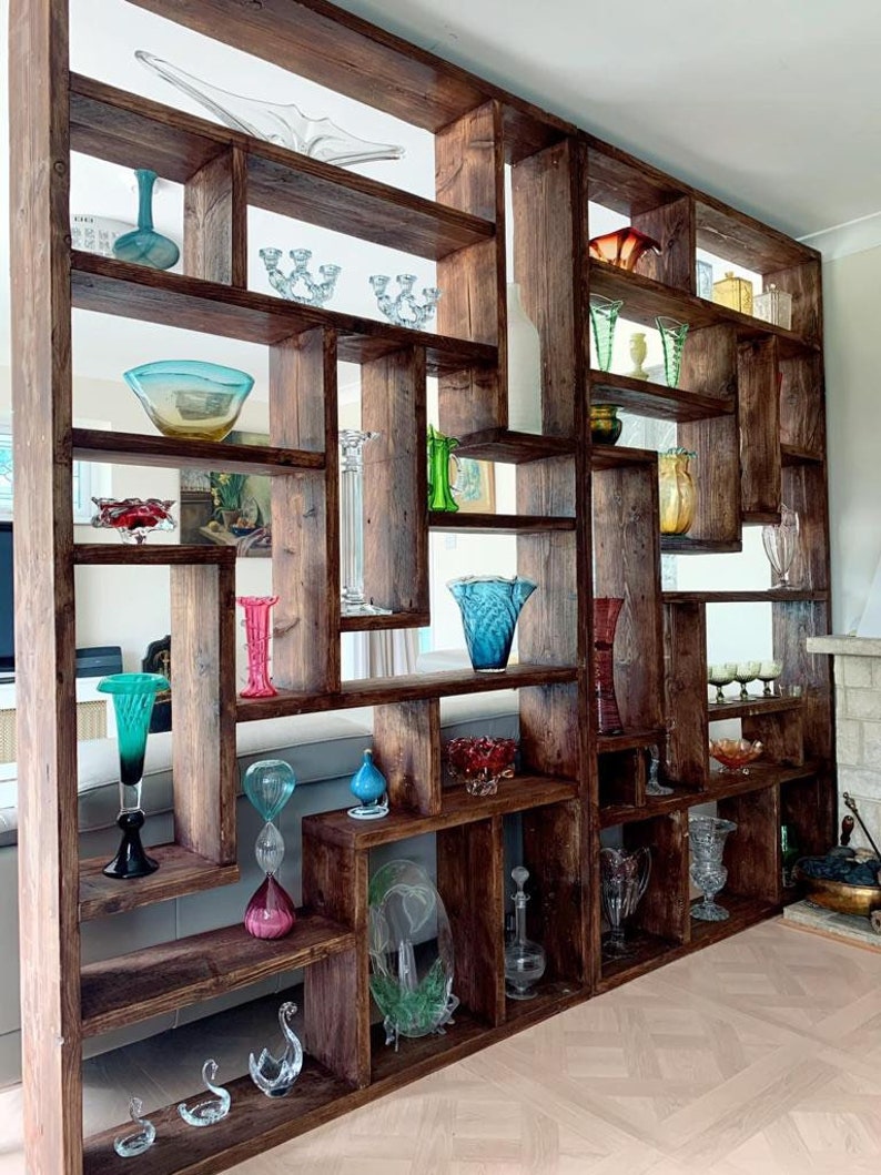 Uniquely designed Scaffold shelving or room dividers, made to order with reclaimed timber image 8