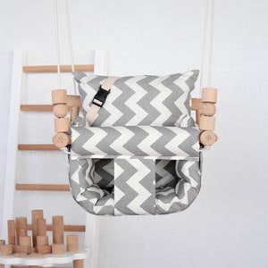 Babyschaukel, bestes Geschenk für Kinder, schneller Versand, handgemachte Schaukel, Hängematte, Indoor-Schaukel, Holzschaukel, komfortable Schaukel, Hochstuhlschaukel