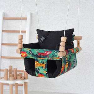 Baby Swing,Best Gift For Kids, Fast Shipping, Handmade Swing, Hammock, İndoor Swing, Wooden Swing, Confortable Swing, Highchair Swing