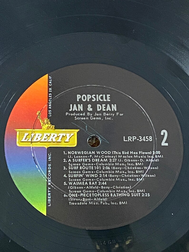 Vinyl JAN & DEAN Popsicle Lp Record Album Teen Surf Guitar Etsy