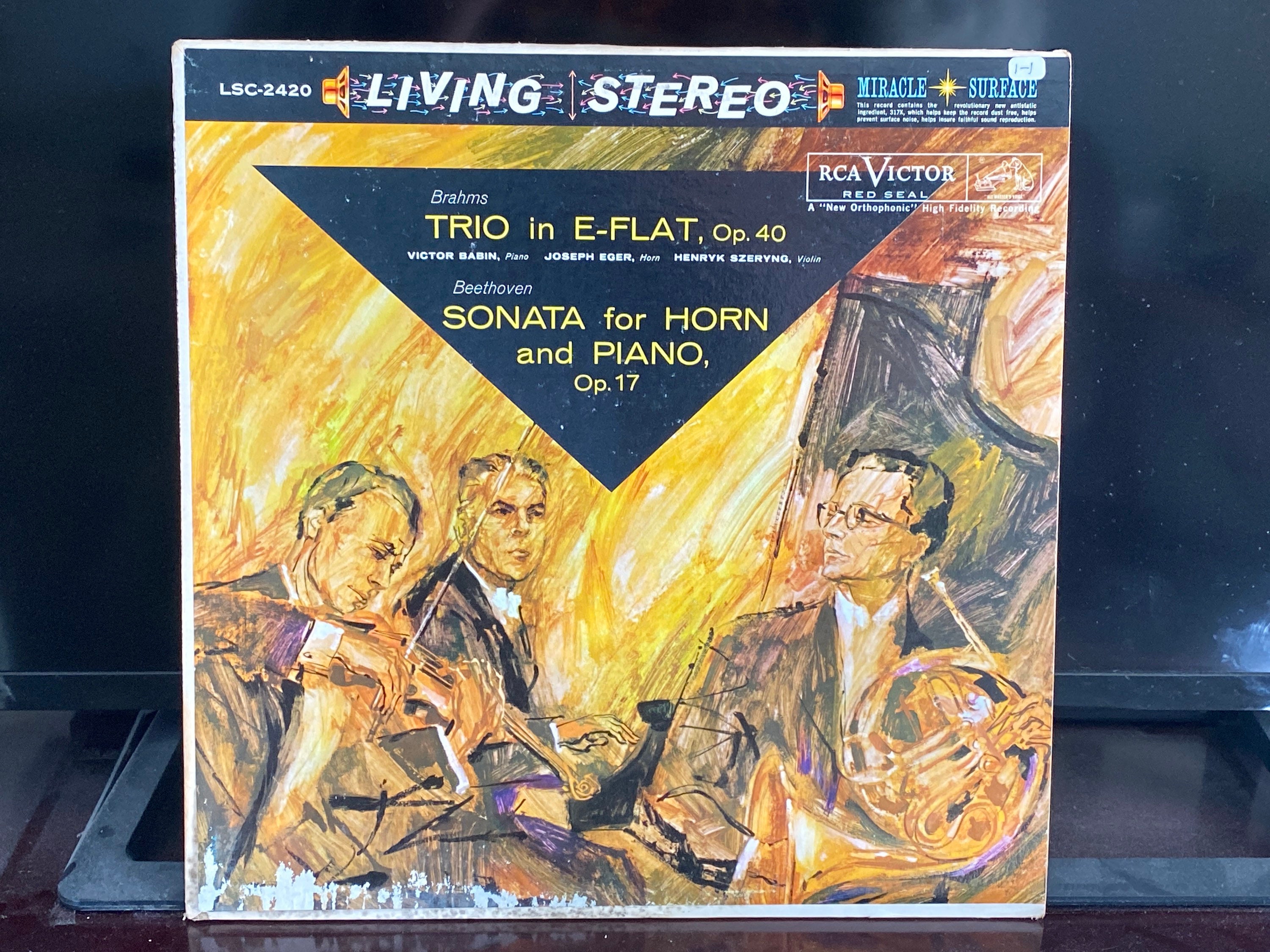 Audiophile 1S/1S Rca LSC-2420 Brahms Trio Beethoven Sonata Szeryng 