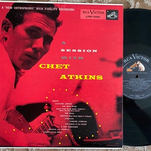 Vinyl A Session with Chet Atkins  33 original RCA Mono Lp early 1955 classic Country album scarce