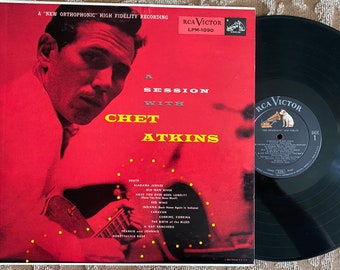 Vinyl A Session with Chet Atkins  33 original RCA Mono Lp early 1955 classic Country album scarce