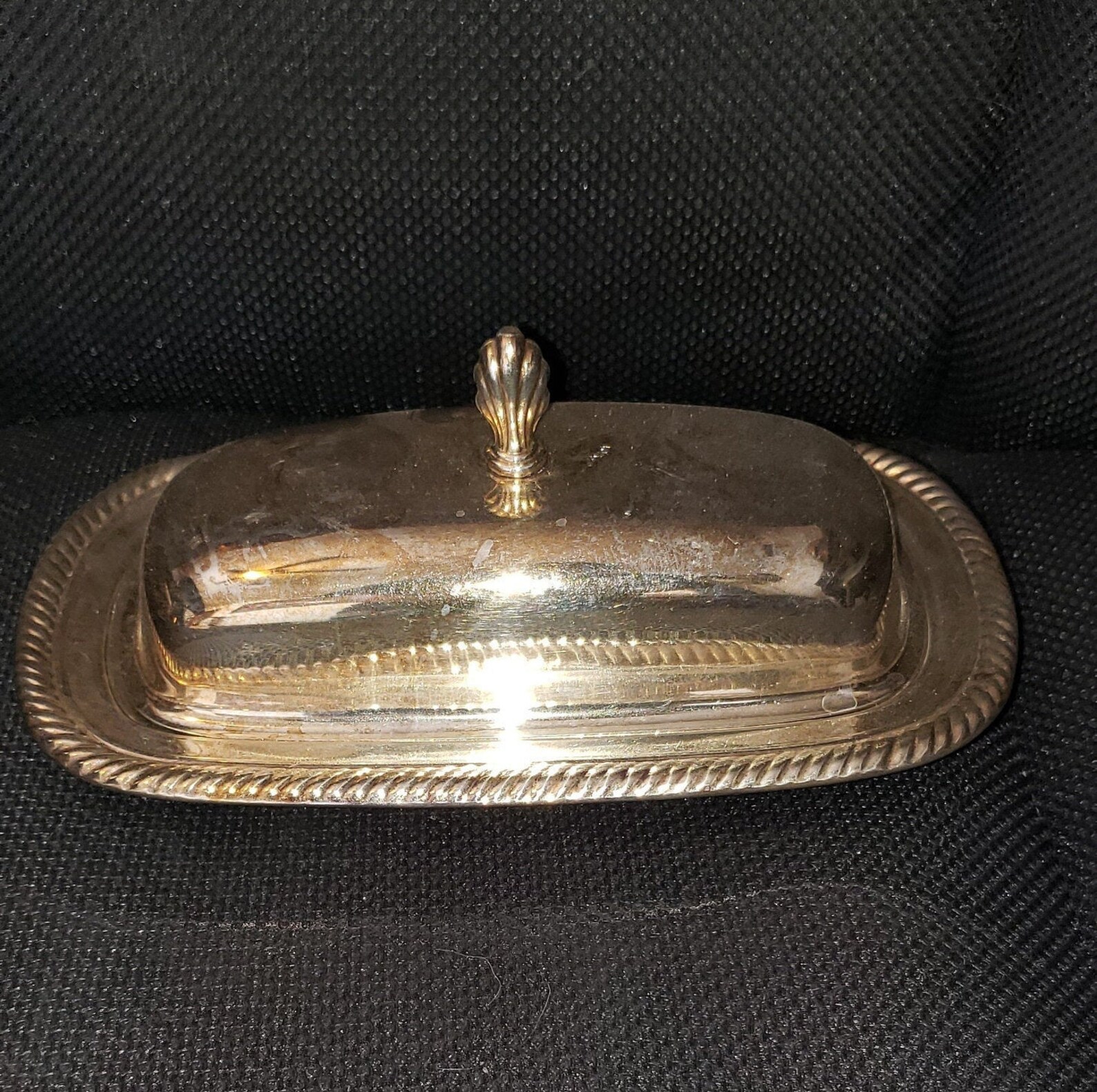 Metal Covered Butter Dish Etsy