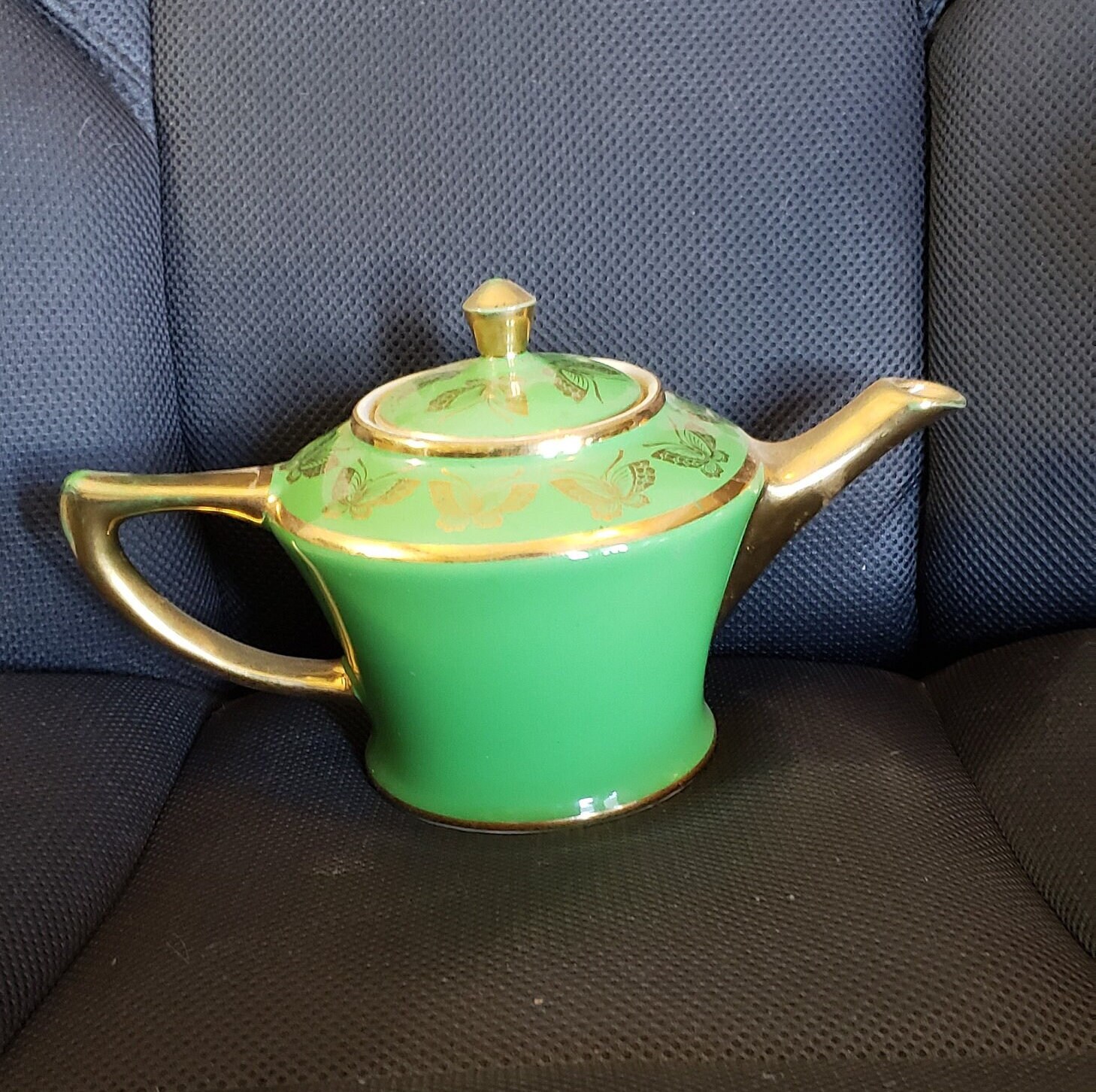 Vintage Hall China Twinspout TeapotCobalt BlueNot Perfect Coffee