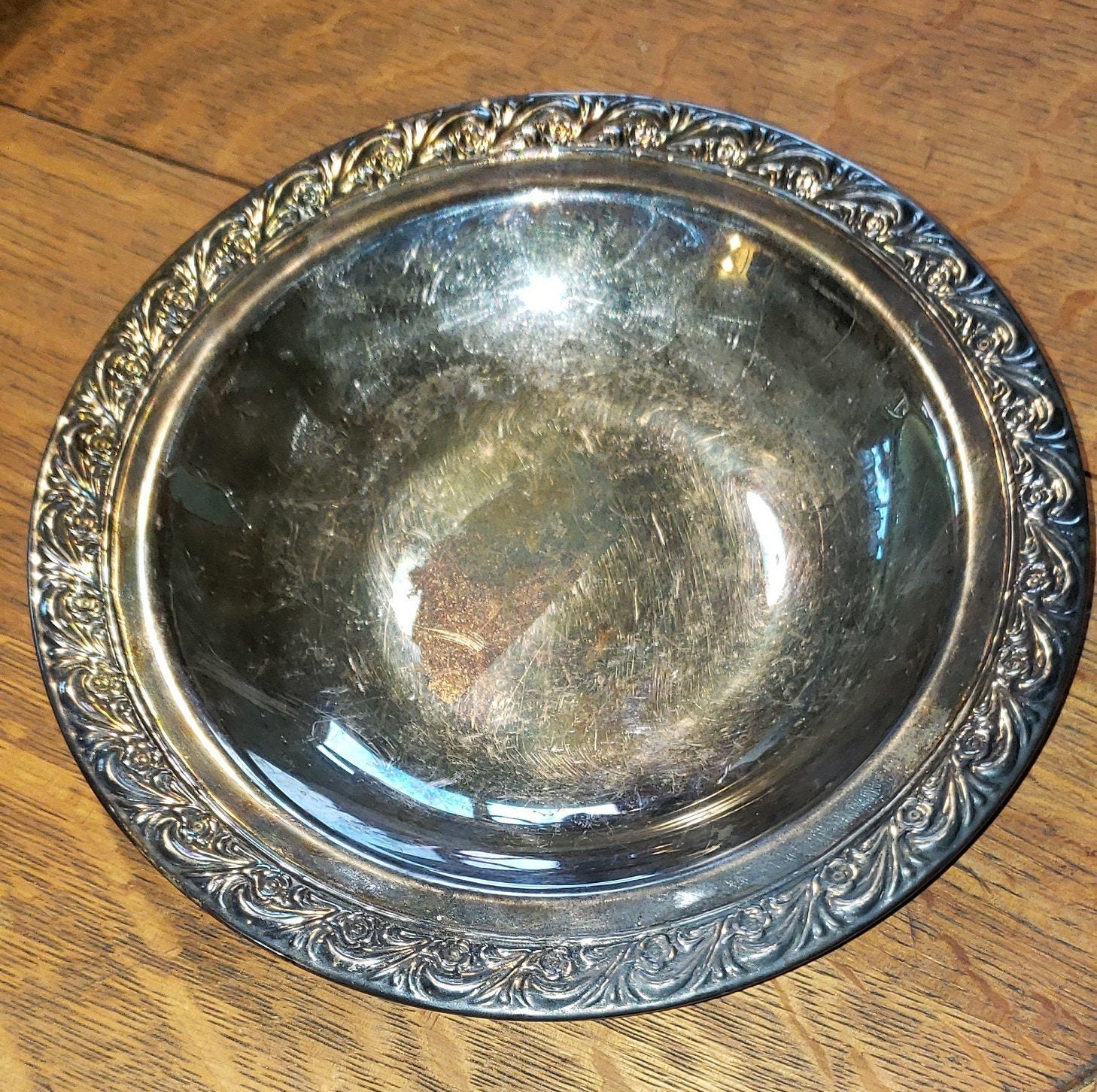 WM Rogers Silver Plate Candy Dish Etsy