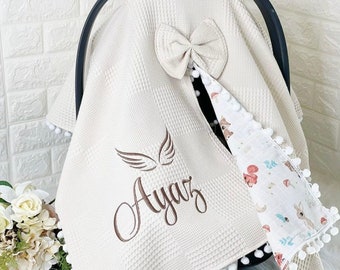 Personalized Baby Car Seat Cover / Baby Car Seat Cover