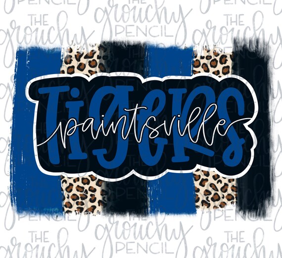 Paintsville Tigers Baseball Softball Basketball Team Name Etsy