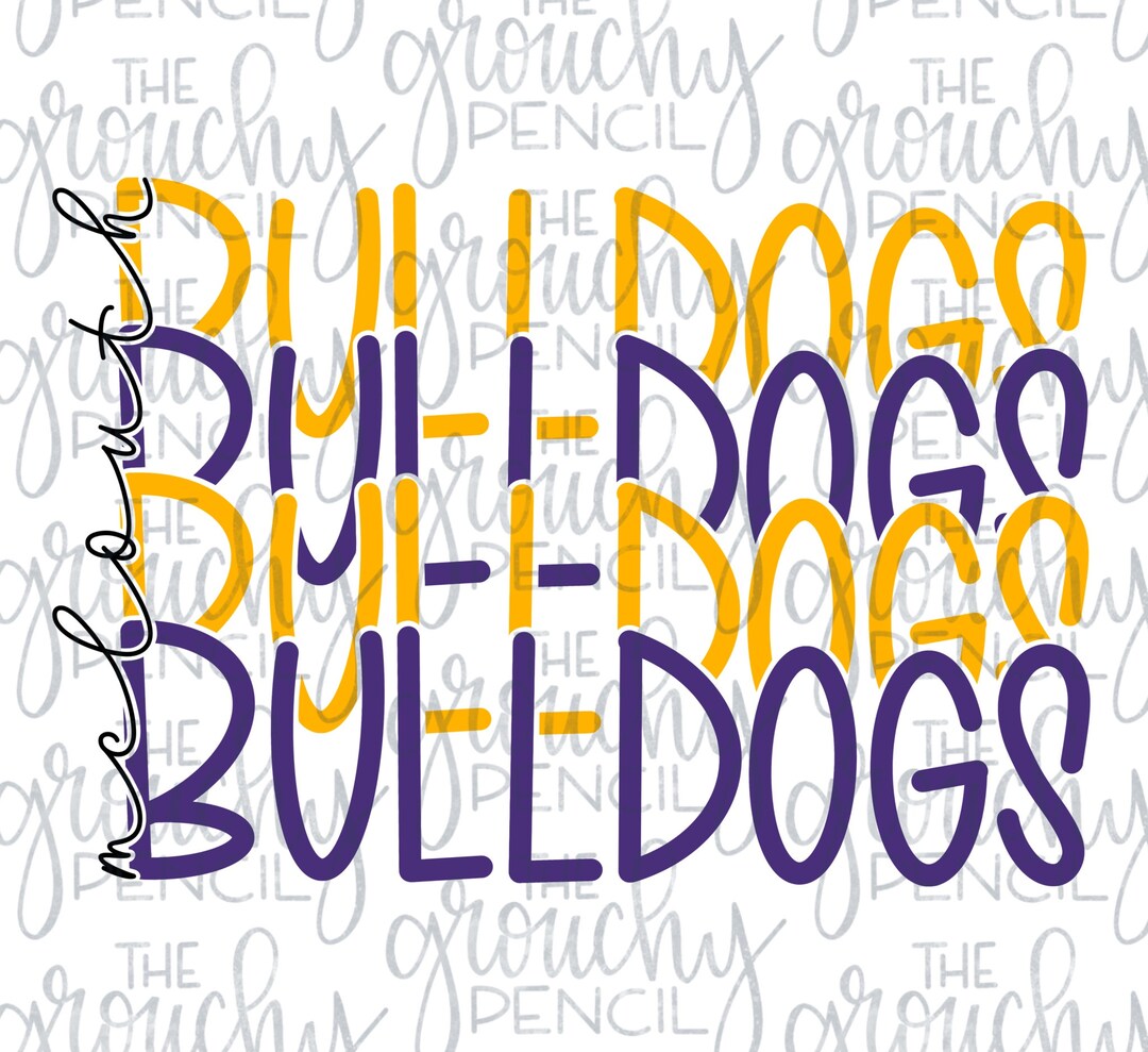 Mclouth Bulldogs Baseball Football Softball Basketball Etsy
