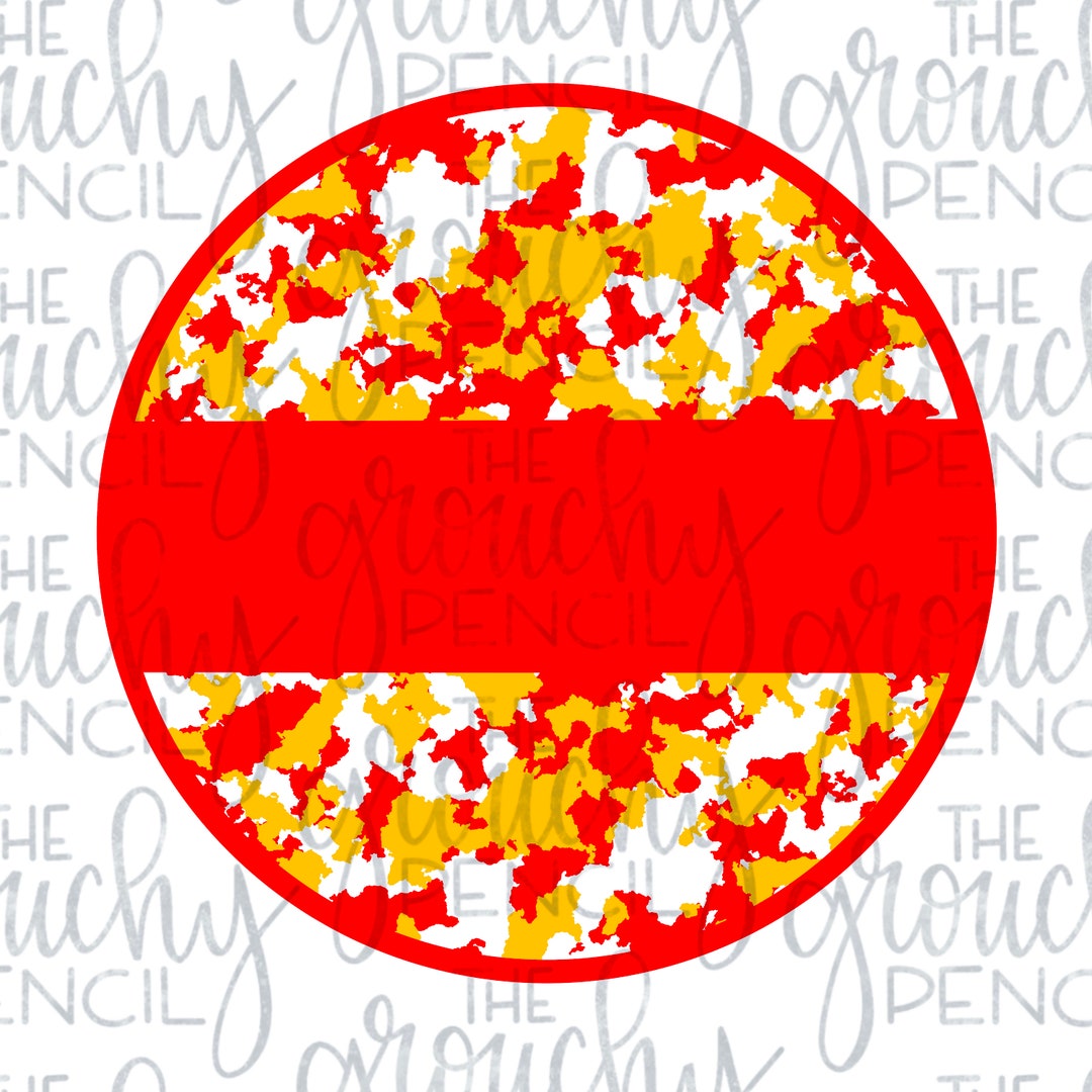 Red and Yellow Camo Background PNG File for Sublimation, Digital