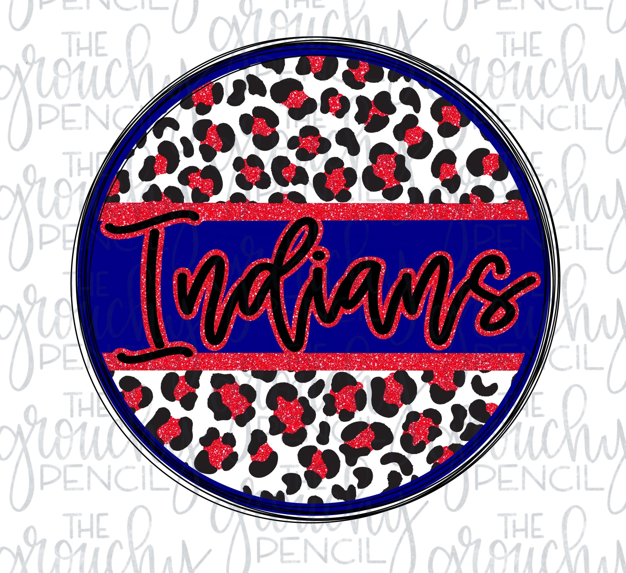 Indians Baseball Football Softball Basketball Handlettered PNG - Etsy