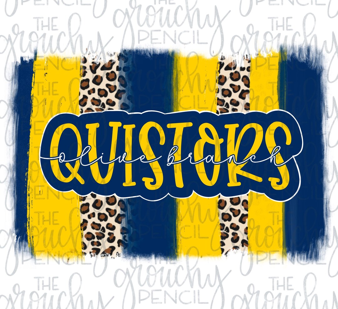 Olive Branch Quistors Baseball Softball Basketball Football Etsy