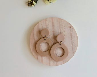 Minimalist earrings | Polymer clay | Gift for her | Minimalist jewelry | Handmade jewelry