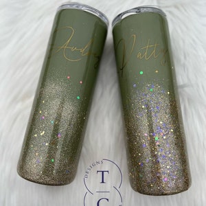 Glitter Ombre Tumbler | Custom Tumbler | Personalized Tumbler