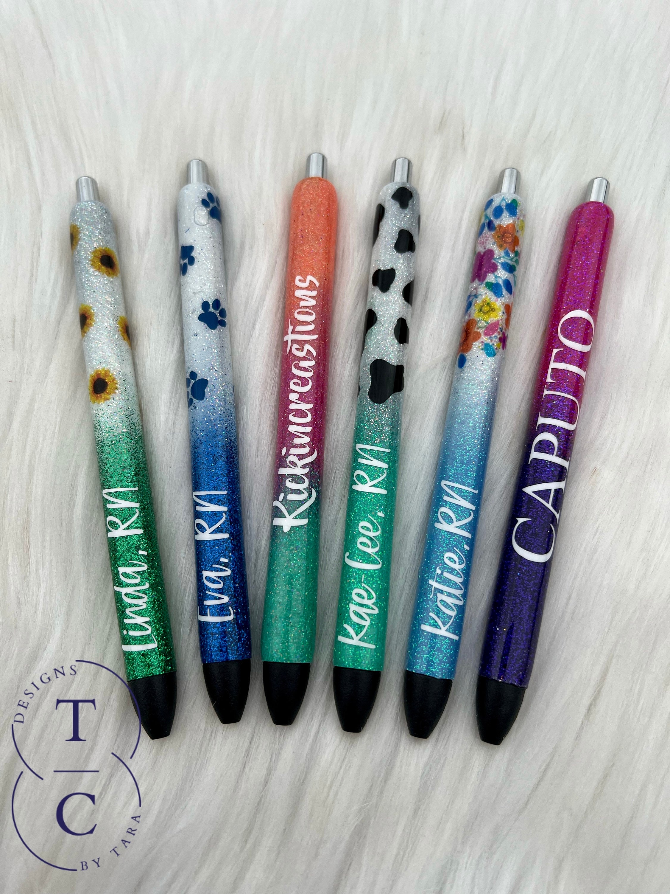 Pastel Pens Ballpoint Blue or Black Ink Pens for Work, Office