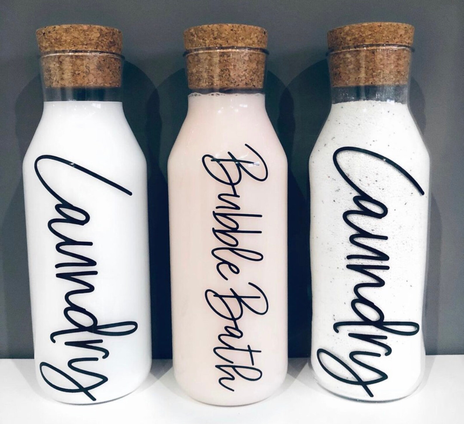 1L Glass corked bottles labelled to your choice Etsy