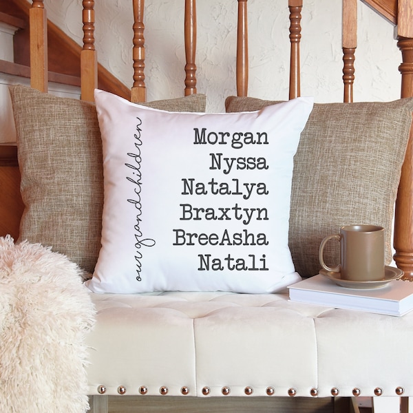 Grandchildren Pillow Etsy