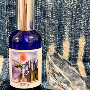 Healing Energy Clearing & Intention Spray. Essential Oil, Crystal Room and Body spray