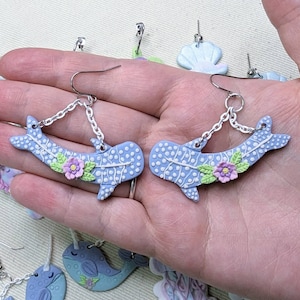 Walhai Ohrringe/ am Meer/ Polymer Clay/ Hai/ Sommer/ Strand/ Meer/ Meer