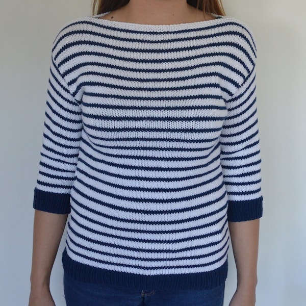 Pull marinière femme