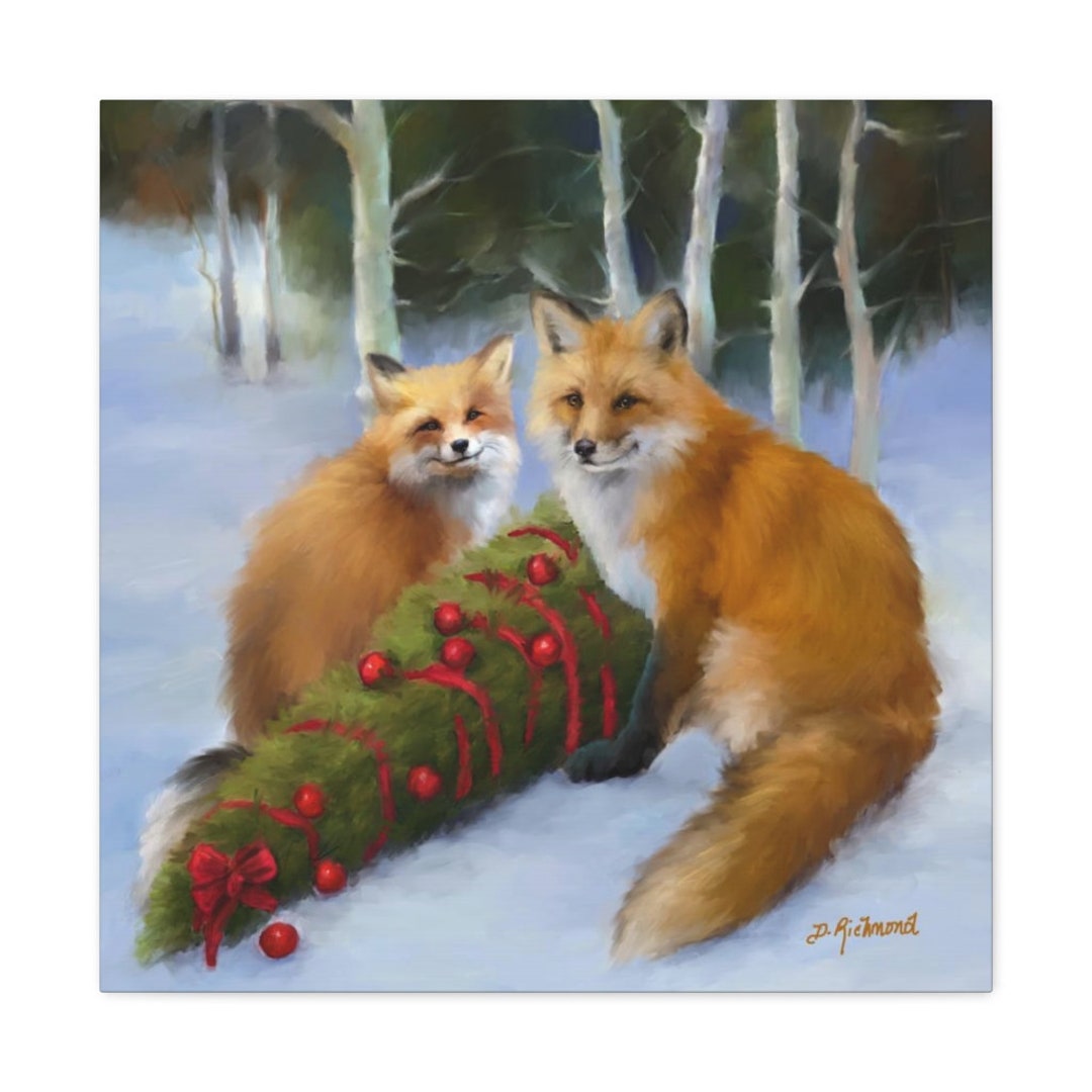 The Foxes' Christmas Tree Etsy