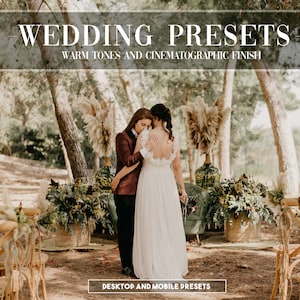 9 Hochzeit Presets | Lightroom Desktop Presets | Mobile Lightroom Presets | Instagram Presets | Instagram Fotofilter