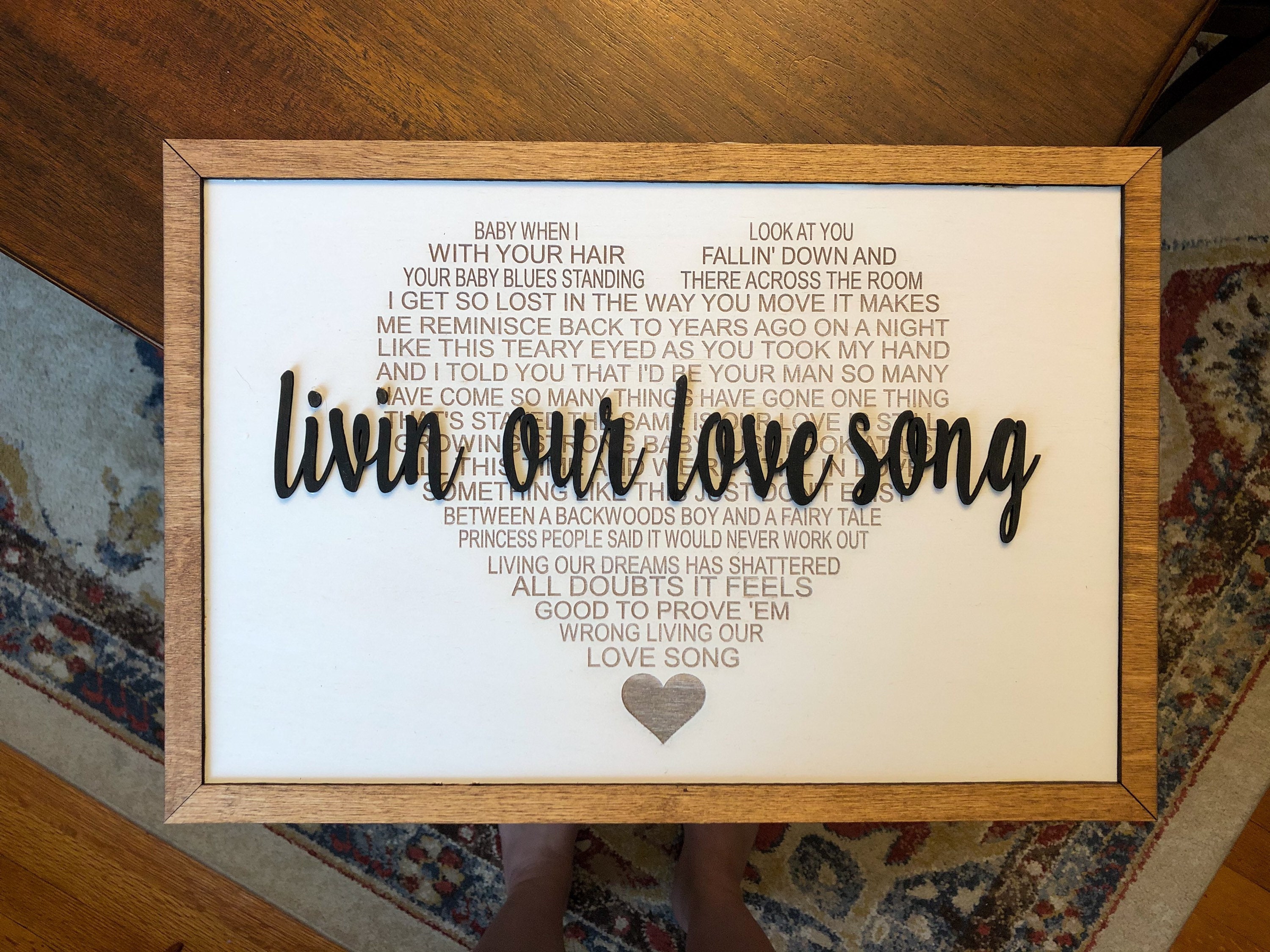 Wedding song lyric song favorite song wooden sign Etsy