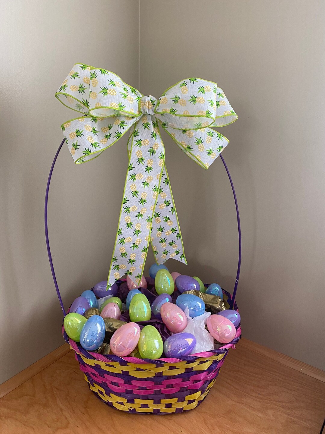 Easter Bow, Easter Basket Bow, Gift Bow, Easter Decorative Bow, Lantern Bow, Mailbox Bow, Baby