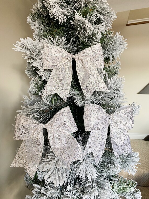 Christmas Tree Bow Mini Tree Bow Set of Six Bows Christmas Bow