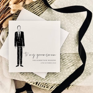 carte de mariage à mon garçon d'honneur | Cadeau personnalisé pour le jour du mariage, cadeau de remerciement pour lui - pour garçon d'honneur, témoin, huissier ou rôle personnalisé